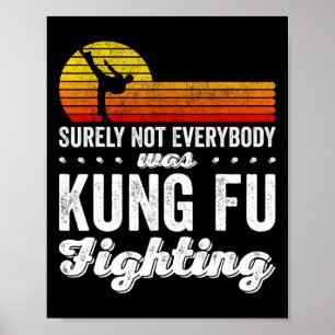 Zeker Niet Iedereen Was Kung Fu Vechtend Shirt Fu Poster