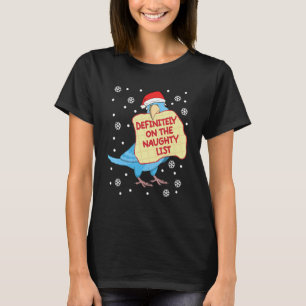 Zeker op Naughty List Parrot I Blue Parrotlet T-shirt