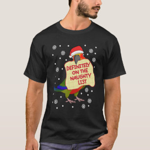 Zeker op Naughty List Parrot ik Jenday Conure T-shirt