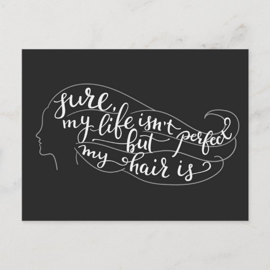 Zeker weten dat mijn leven niet perfect is, maar m briefkaart (Voorkant)