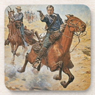 Zeker weten: een Amerikaanse Cavalry-trooper in de Bier Onderzetter