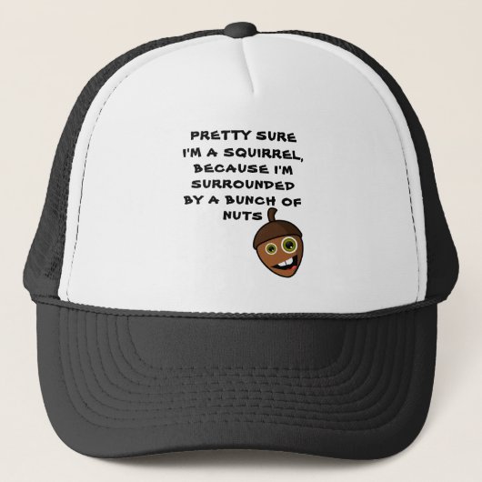 ZEKERHEID DAT IK EEN SQUIRREL BEN - gek Trucker Pet (Voorkant)