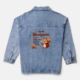Zelden als Neodymium - Schattigee eekhoorn Thanksg Denim Jacket