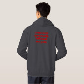 Zelden hebben we gezien dat een persoon faalde... hoodie (Achterkant volledig)