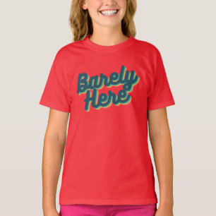 Zelden hier / Blauw T-shirt