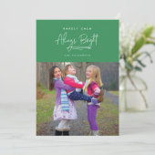 Zelden Kalme, Altijd Felgekleurde Fotokaart op Maa Feestdagenkaart (Staand voorkant)