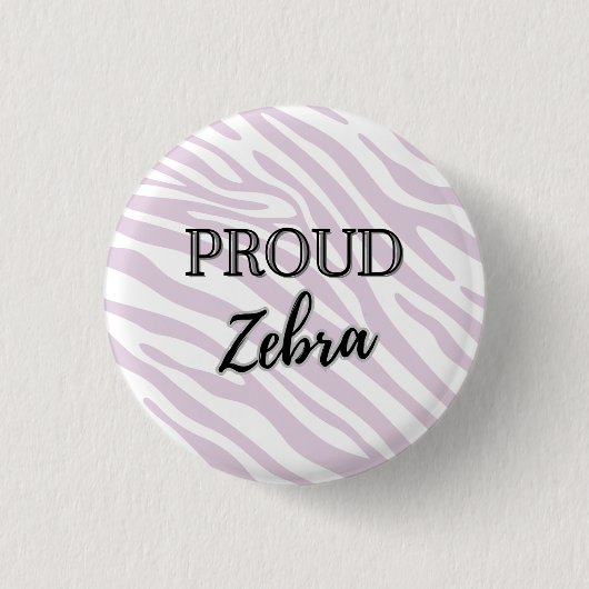 Zelden voorkomende Zebra Button (Voorkant)