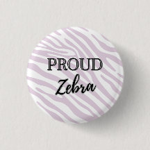 Zelden voorkomende Zebra Button
