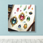 Zelden Waterverf plakdoek schilderen afdrukken (Insitu (Houten vloer))