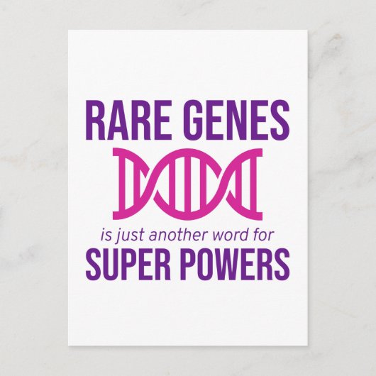 Zelden Zelden Zelden Ziektebewustzijnsdag Zebra Briefkaart (Voorkant)