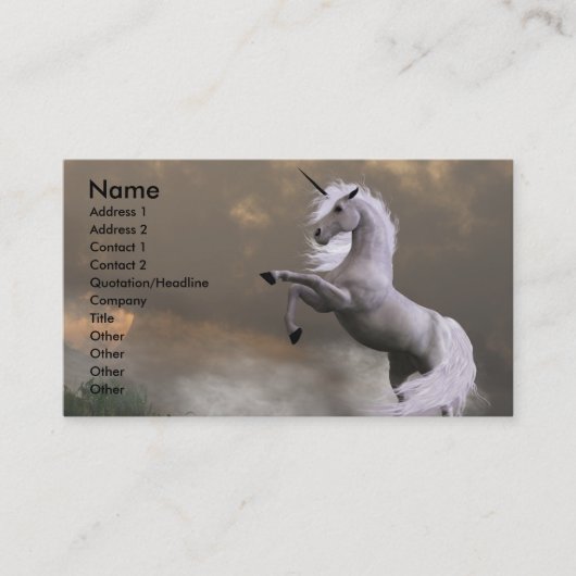 ZELDZAME AARDE VISITEKAARTJE (Voorkant)