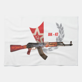 ZELDZAME AK-47 ARMY KALASHNIKOV PISTOOL MILITAIR THEEDOEK