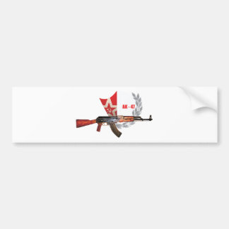 ZELDZAME AK-47 LEGER KALASHNIKOV GEWEER MILITAIR BUMPERSTICKER