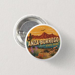 Zeldzame Anza Borrego Desert State Park woestijn c Ronde Button 3,2 Cm