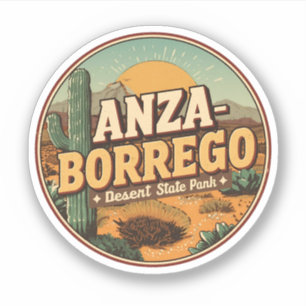 Zeldzame Anza Borrego Desert State Park woestijn c Sticker
