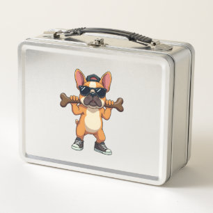 Zeldzame Coole Franse Bulldog Die Bot Cartrtoon 