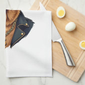 Zeldzame coole gouden retriever hond in zonnebril  theedoek (Quarter Fold)