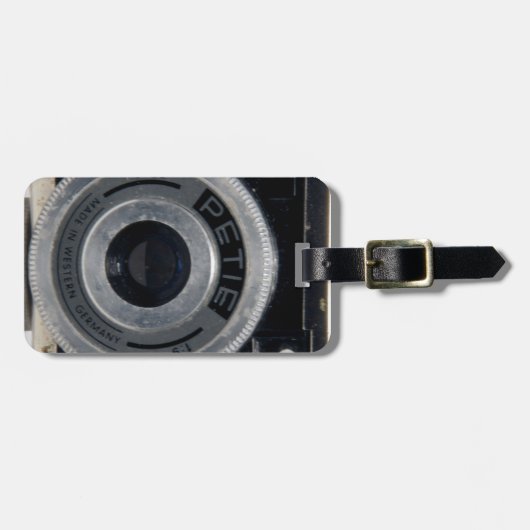 Zeldzame Duitse Subminiatuur CAMERA 16 L Label Bagagelabel (Voorkant horizontaal)