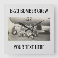 Zeldzame foto WWII B-29 bommenwerper bemanning wan