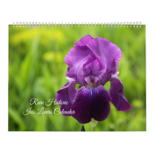 Zeldzame Historische Iris Lovers Kalender