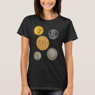 Zeldzame Munten 1933 Gouden Dubbele Adelaar 1974 A T-shirt