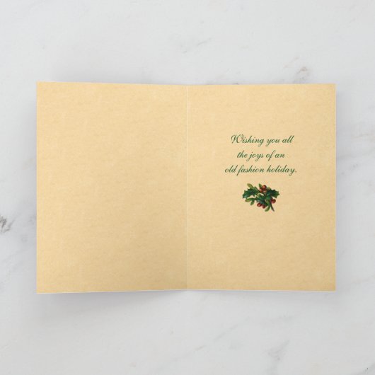 Zeldzame  Rozen Kerst Kaart (Binnen)