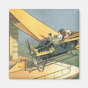 Zeldzame Sciencefiction Stoomstijl Convertible Aut Magneet