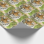 Zeldzame Siberische Tijger: Bedreigd Rust Cadeaupapier (Hoek)