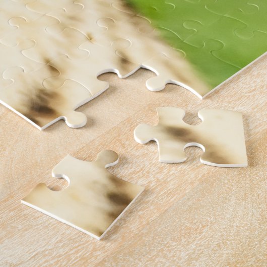 Zeldzame Siberische Tijger: Bedreigd Rust Legpuzzel (Zijkant)