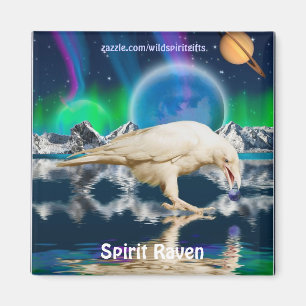 Zeldzame Spirit Raven Fantasy Art Magneten
