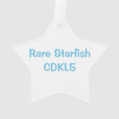 Zeldzame Starfish CDKL5 Ornament (achterkant)
