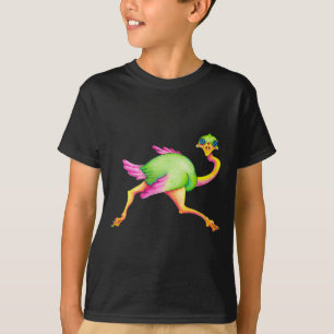 Zeldzame struisvogel t-shirt