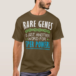Zeldzame ziekte op de dag t-shirt