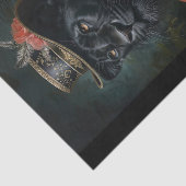 Zeldzame Zwarte Leeuw11 Tissuepapier (Detail)