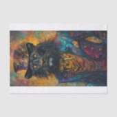 Zeldzame Zwarte Leeuw1 Tissuepapier (Voorkant)