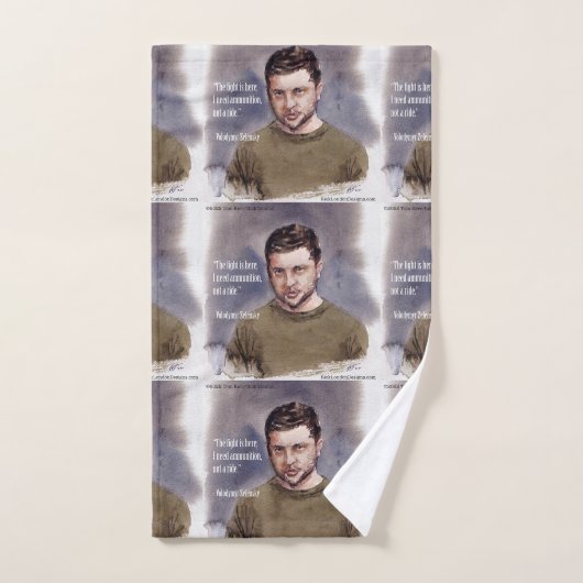 Zelensky & Ammunication Quote Quality Bath Towel Bad Handdoek (Handdoek)
