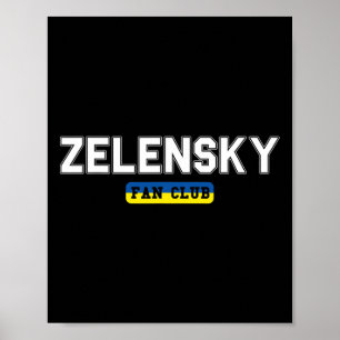 Zelensky Fan Club Steun Oekraine Poster