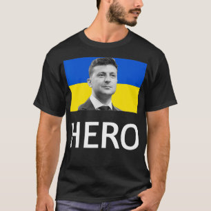Zelensky Hero, Oekraïense vlag, President Volodymy T-shirt
