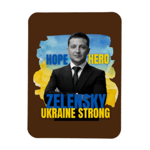 Zelensky Hope Hero Ukraine Sterke Magneet
