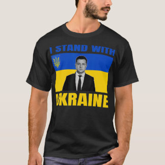 Zelensky President Ik sta achter Oekraïne en steun T-shirt