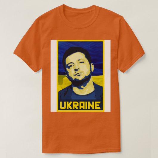 Zelensky Ukraine Flag T-shirt (Design voorkant)