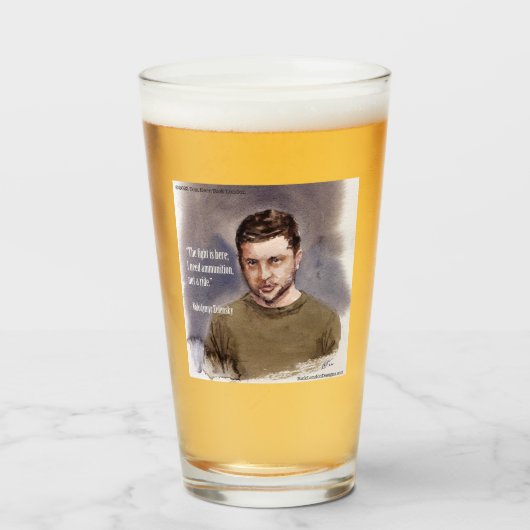 Zelensky, Volodymir Glas (Voorkant gevuld)