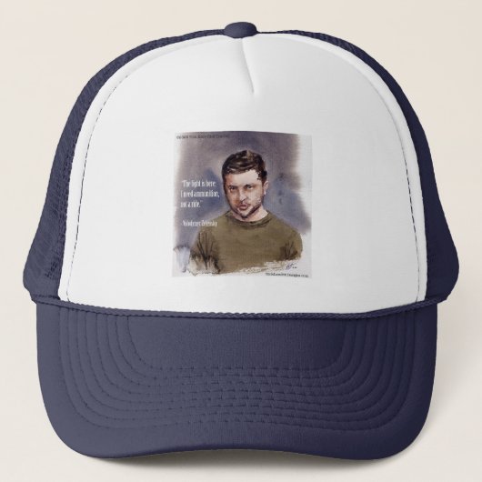 Zelensky, Volodymir Trucker Hat Pet (Voorkant)