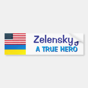 Zelenskyy   Een echte held   Politiek Bumpersticker