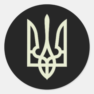 Zelenskyy Oekraïens Leger Shirt Oekraïne Militair  Ronde Sticker