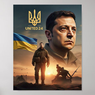 Zelenskyy Oekraïens President Muur Poster