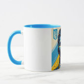 Zelenskyy Pop Art Portrait Mug (Gauche)