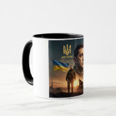 Zelenskyy Président ukrainien Café Mug (Devant gauche)