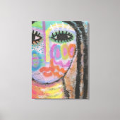 Zelf Abstract schilderen op OSB-bord Canvas Afdruk (Voorkant)