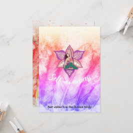 Zelf-bewust het Healing Holiday Citaat Kaart